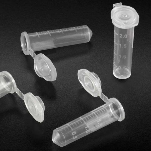 111552 2.0mL PP Micro-Centrifuge Tubes with Conical Bottom and Attached Flat Caps