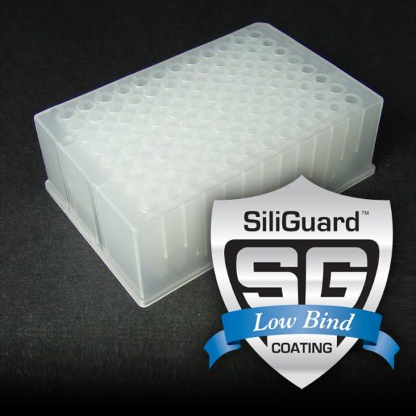 17P687GC 1mL 96-Well Collection Plate with Round Well Bottoms, with SiliGuard Low Bind Coating