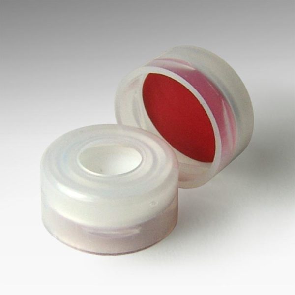 20044-CASE 11mm Clear Snap Caps with Silicone/PTFE Liners