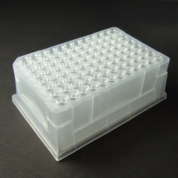 27001 Select-A-Vial Clear Conical Glass Inserts in Rack and Base Tray