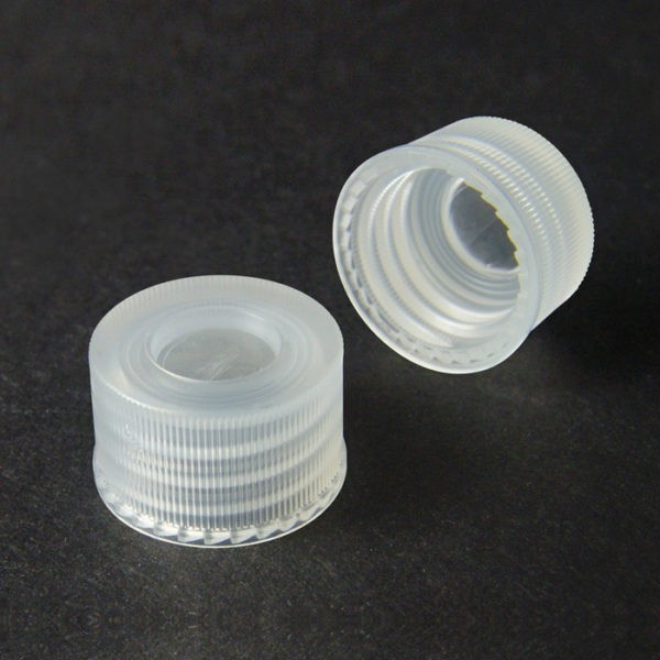 30020-CASE Pre-Assembed 13mm Clear PP Screw Caps with Integral 0.01mm Liners