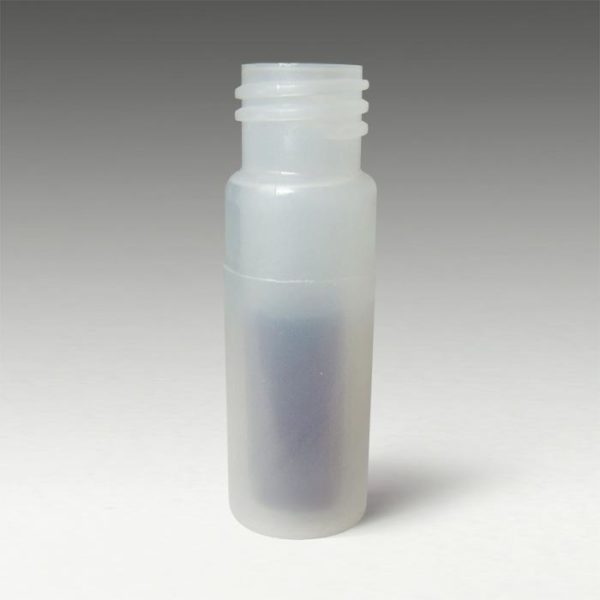 31534-CASE 13mm, 15 x 45mm Screw Plastic Vials with 2.5mL Molded PP Inserts
