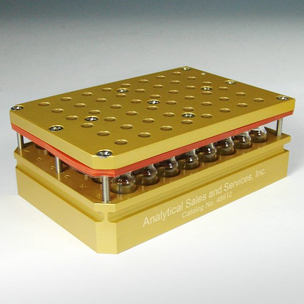 48612 48 x 2mL Aluminum Multi-well Reaction Block, Open Top/Bottom