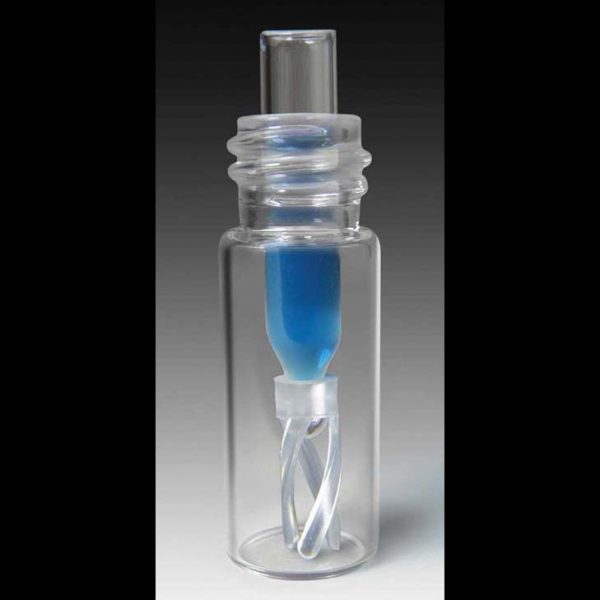 51125 10mm, 12 x 32 2mL Clear Glass Screw Vial and 300µL Bottom Spring Glass Insert – Pre-Assembled