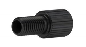59301X Delrin® Flangeless Male Nut for 1/8" OD Tubing, Black