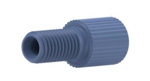 59306X Delrin® Flangeless Male Nut for 1/8" OD Tubing, Blue