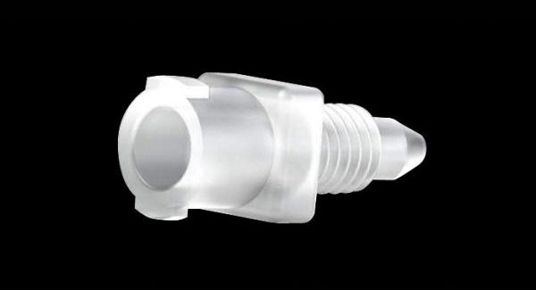 59642 Tefzel® Slip Style Luer Adapter - Female Luer to 10-32 Male