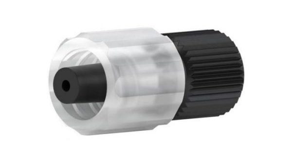 59657 Quick Connect Luer Adapter - Male Luer To M6 Female, Black