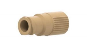 59659 PEEK® Quick Connect Luer Adapter - Female Luer to 10-32 Female, Natural