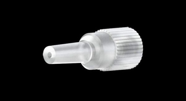 59676 Tefzel® Quick Connect Luer Adapter - Male Luer to 10-32 Female, Natural