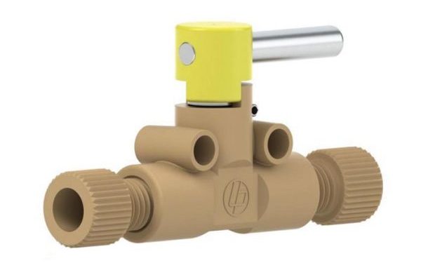 59732 PEEK® Shut-Off Valve with .020" Thru-Hole for 1/16" OD Tubing