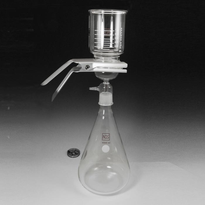 90mm/4000mL Complete Filter Unit with All Glass Assembly (7410690