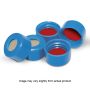 9mm Blue Twist Cap with Bonded Natural Rubber/PTFE Liner, GC/MS Certified