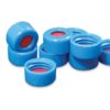 80095-CASE 9mm Blue Twist Cap with PTFE/Silicone/PTFE Liner