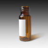 81233AM 9mm,12 x 32, Amber Glass Twist MicroVial with 300µL Glass Insert and Marking Spot