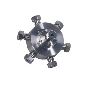 Stainless Steel 6 Port Manifold for 1/8" Tubing