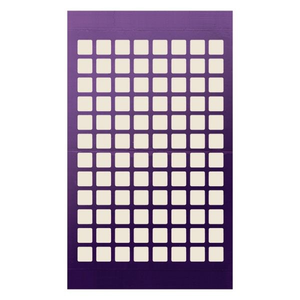961201 Adhesive Sealing Film, Teflon (PTFE), Square 96-Well Pattern, Ultra Thin, Purple