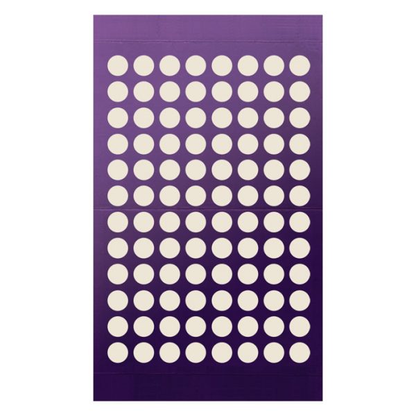 961801 Adhesive Sealing Film, Teflon (PTFE), Round 96-Well Pattern, Ultra Thin, Purple