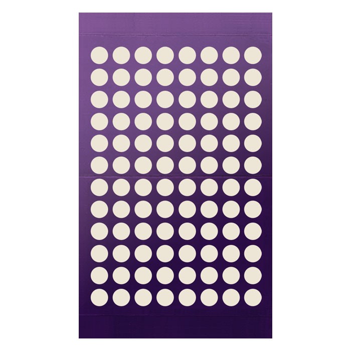 961801 Adhesive Sealing Film, Teflon (PTFE), Round 96-Well Pattern, Ultra Thin, Purple