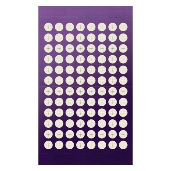 961802 Adhesive Sealing Film, Teflon (PTFE), Round 96-Well Pattern, Scored Pre-slit, Ultra Thin, Purple