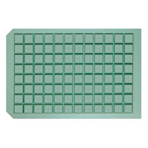 963724 Pre-Slit Square Well Cap Mat with Molded Silicone/PTFE Liner