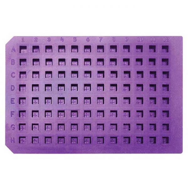 965085 Purple Ultra Thin Pre-Slit Square Cap Mat, Soft Silicone/PTFE