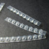 6mm Pre-Slit Silicone/PTFE Plug Strips for 96-Well Collection Plates, PCR Plates & Inserts (8 plugs/strip)