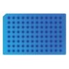967702 Light Blue Soft Silicone/PTFE 96-Well Round Cap Mat, Suited for 2 - 8C Autosampler Temperatures