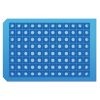 968801 Light Blue Pre-Slit 96-Well Square Cap Mat, Soft Silicone/PTFE