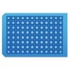 968801 Light Blue Pre-Slit 96-Well Square Cap Mat, Soft Silicone/PTFE