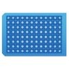 968802 Light Blue 96 Square Well Cap Mat, Soft Silicone/PTFE