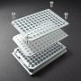 0.5mL Aluminum Block System, Solid Base with Flat Bottom Inserts