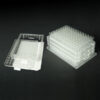 96FP20-C 2.0mL 96-Well Clear Flexi-Tier Block System with Clear Flat Bottom Glass