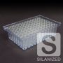 1.0mL Silanized Flat Bottom Clear Glass Inserts in Vial Loader