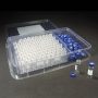 9mm, 12 x 32, 2mL Clear Screw Vials with Marking Spot and Caps with Pre-Slit PTFE/Silicone Liners