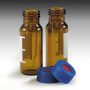 9mm, 2mL Amber Glass Screw Vials w/ 300µL Fused Insert and Cap w/ PTFE/Silicone/PTFE Liners