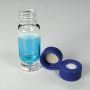 Maximum Recovery - 9mm, 1.5mL Clear Tear Drop Screw Vials and Caps with Pre-Slit PTFE/Silicone Liners