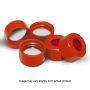 9mm Screw Caps with PTFE/Silicone Liners, Red