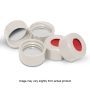 9mm Screw Caps with PTFE/Silicone Liners, White