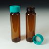 40mL Amber Glass EPA/VOA Vials and Polypropylene Open Top Caps with Teflon®/Silicone Liners