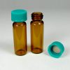 Vial Kit: 4mL (1 Dram) 15 x 45mm Amber Borosilicate Glass Screw Vials with Solid Teflon® Lined Screw Caps