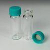 Vial Kit: 4mL (1 Dram) 15 x 45mm Clear Borosilicate Glass Screw Vials with Solid Teflon® Lined Screw Caps