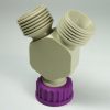 CA4522 Canary-Safe Safety Cap Thread Adapter - Converts One GL45 Port into 2 GL45 Ports