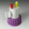 CC1011 Canary-Safe Cap I, GL45, 1 Standard OD Tubing Port with Shut-Off Valve