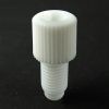 CF5007 Canary-Safe Standard Solvent Safety Plug for with ports, White PFA