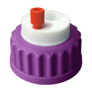 Canary-Safe Waste Cap, GL45, with 1 Standard Tubing Port