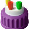 CW45319 Canary-Safe Waste Cap, GL45, with 3 Standard OD Tubing Ports