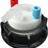 CW55218 Canary-Safe Waste Cap, S55, with 2 Standard OD Tubing Ports & 1 Port for Barbed Adapter