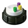 Canary-Safe Waste Cap, S60/61, with 3 Standard Tubing Ports