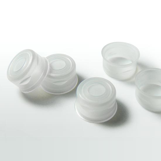 90041-CASE 11mm PE Snap & Seal Cap with Bottom Lip and 10mil PTFE Liner